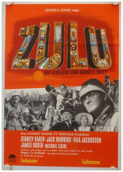 Zulu original release german movie poster
